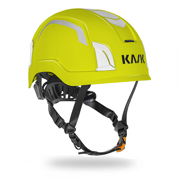 KASK Zenith X2 Hi Viz Safety Helmet– The KASK Zenith Hi Viz safety helmet is Class E rated with high visibility features. Durable and comfortable, universal adjustable size, three color options available – Now available at MTN Shop US.