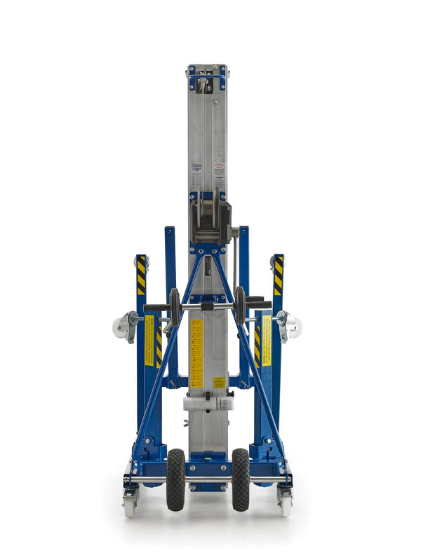 Kuzar Industrial Lifter 300kg/7.3m - HAMMER 73– Made in Spain, this highly affordable heavy-duty stacker is incorporated with an Inertia Brake System. It has high-quality wheels and a powerful winch for efficient lifting. – Now available at MTN Shop US.