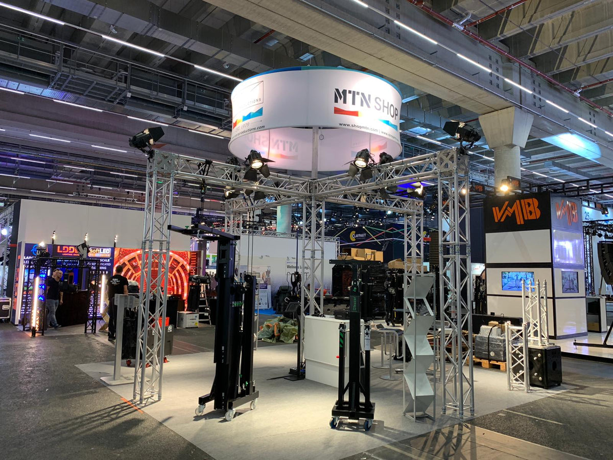 Paquete de stand de armadura para feria comercial MTN: stand de isla (estructura de 5 torres) - imagen 2