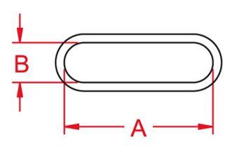 Dimensiones del anillo ovalado Kong - imagen 3