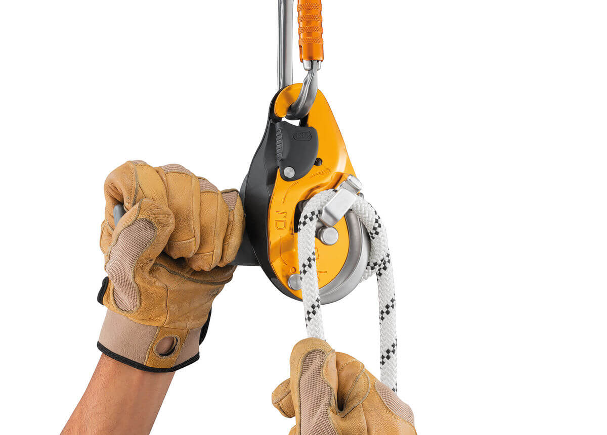Dispositivo de descenso/aseguramiento EVAC Petzl I’D® - Mango ergonómico