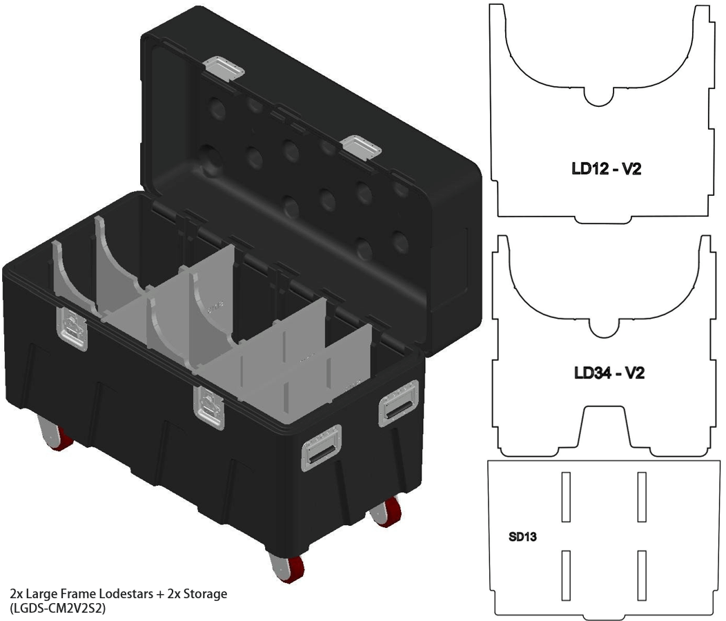 Mountain Productions BOX Large Insert Package– MTN BOX: Spektrum Series LG insert package creates 3 large storage compartments for tool storage, rigging hardware, fall protection, construction gear, & more. – Now available at MTN Shop US. - imagen 7