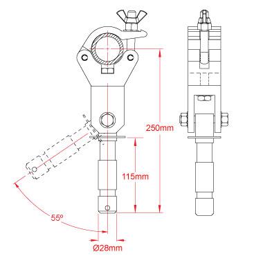 Especificaciones de abrazadera Big Ben articulada Doughty. - Tienda MTN - imagen 4