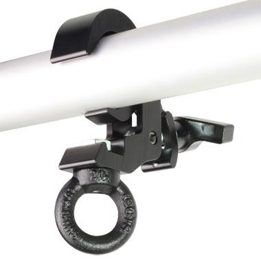 Abrazadera de ojo: Abrazadera colgante de gatillo rápido delgada, negra - imagen 4