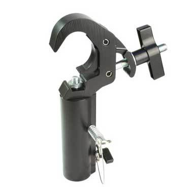 Abrazadera para TV Doughty Slimline Quick Trigger (negra): equipada con un receptor de ⌀1.14'' - MTN Shop