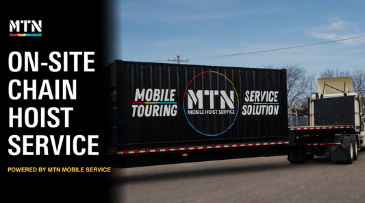 On-Site Chain Hoist Servicing for Venues & Production Teams | MTN Mobile Service