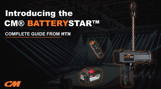 MTN's Complete Guide to the CM® BatteryStar™: Battery Powered Chain Hoist – Find this article on MTN Shop US.