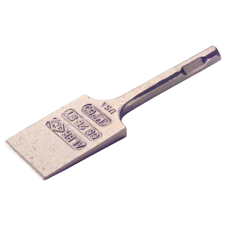 Ampco Safety Tools Pneumatic Scaling Chisels, 2 in x 7 3/4 in Power Chisel Bit, 1/2 in Hex