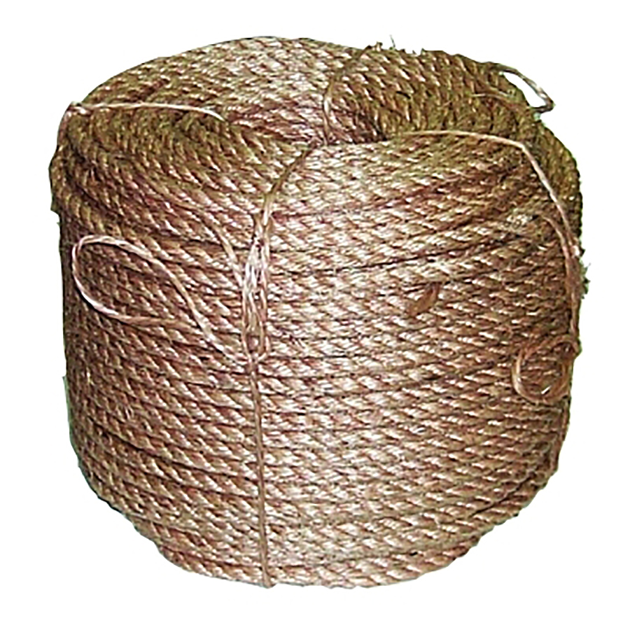 Anchor Brand Manila Rope, 3 Strands, 1 in x 125 ft (pack of 34)