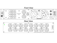 Motion Labs Rac Pac rack mount power distribution unit with breakered outlets for equipment racks - imagen 9