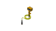 Motion Labs 8 channel yellow hand held chain hoist remote control, small frame with integrated handle and 10 ft tail - imagen 2