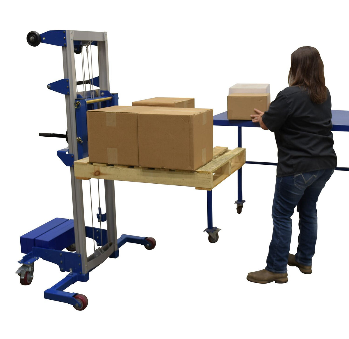 Montacargas con cabrestante manual de Vestil Manufacturing Corp– – Ahora disponibles en MTN Shop US.