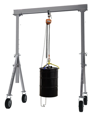 Grúas pórtico de aluminio de altura ajustable de Vestil Manufacturing Corp con ruedas neumáticas: ahora disponibles en MTN Shop US.