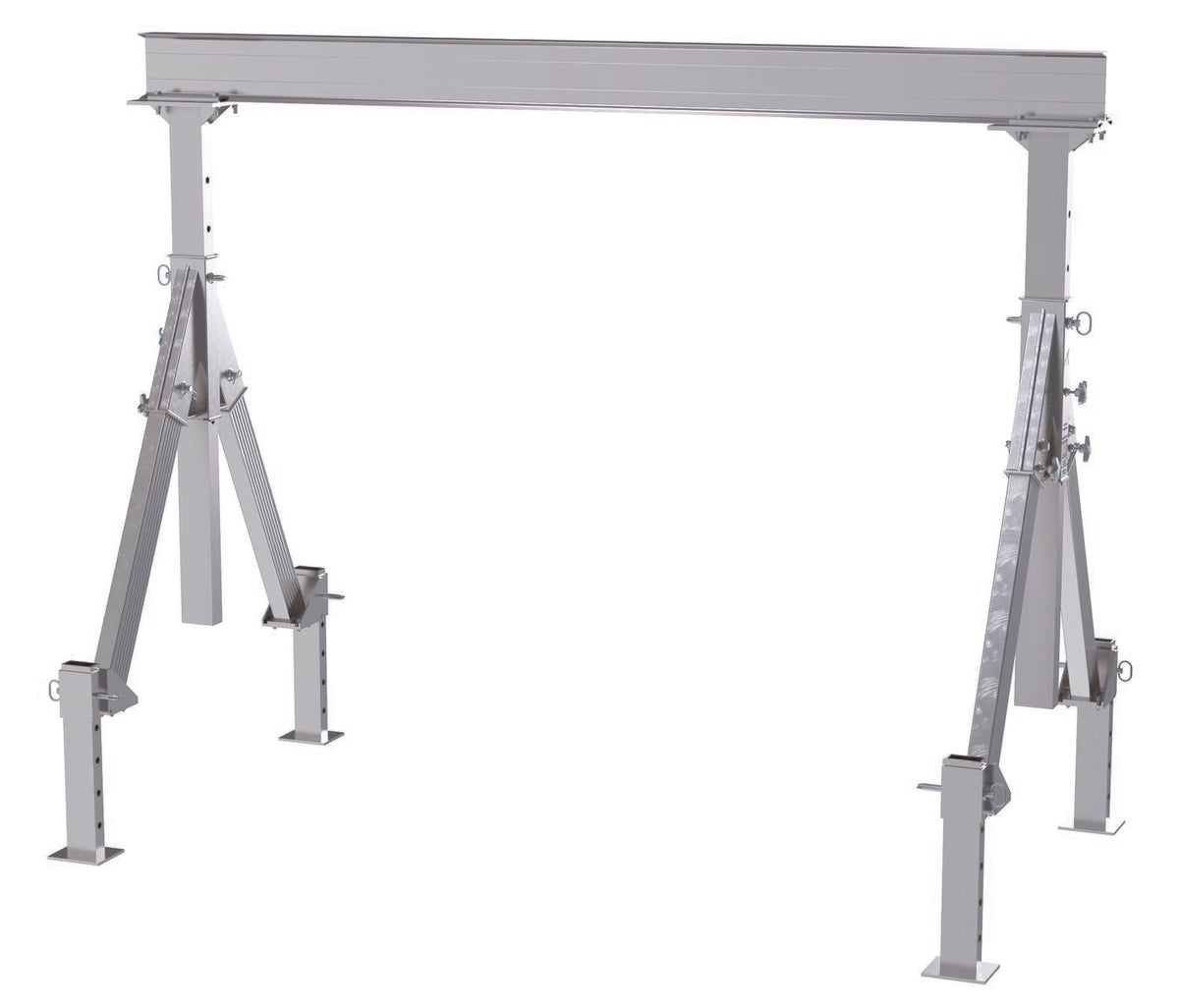 Grúas pórtico de aluminio de altura ajustable de Vestil Manufacturing Corp con opción de nivelación ajustable: ahora disponibles en MTN Shop US.