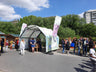Konligo Arko470 structure with printed outside membrane for outdoor exhibitions, now on MTN SHOP US.