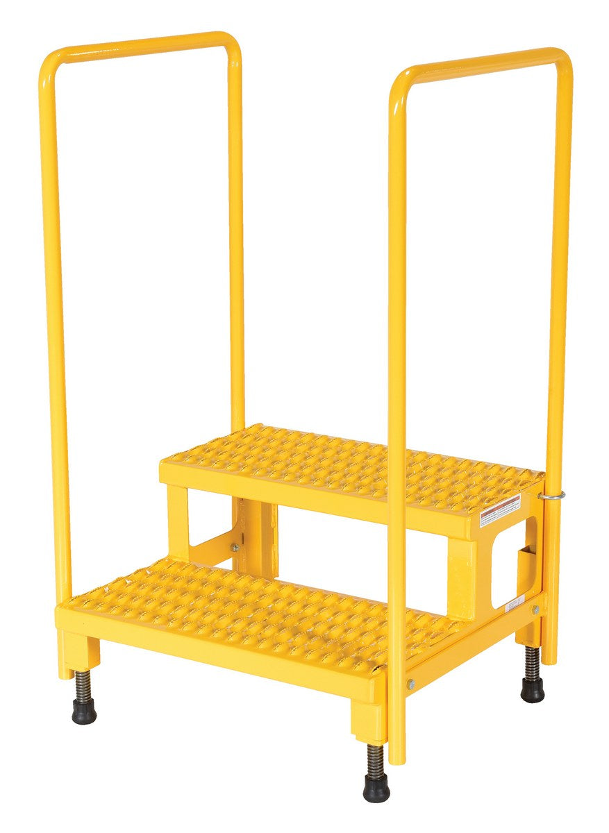 Soportes de escalón ajustables con pasamanos de Vestil Manufacturing Corp– – Ahora disponibles en MTN Shop US.