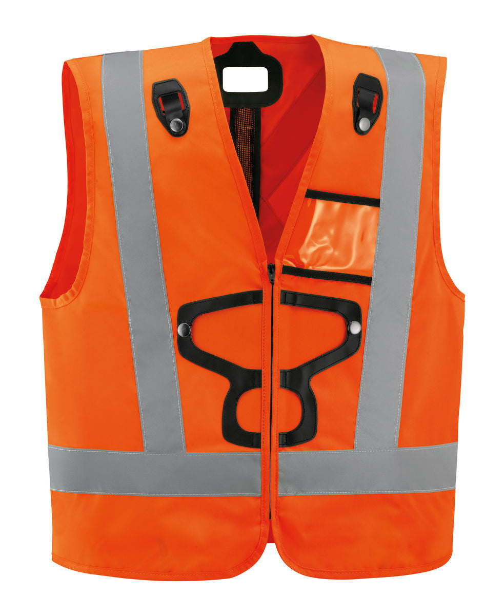 Chaleco Petzl Hi-Viz para arneses NEWTON: el arnés anticaídas NEWTON EASYFIT HI-VIZ tiene un chaleco de color fluorescente con tiras reflectantes, lo que hace que el trabajador sea muy visible. Fácil de poner gracias al diseño EasyFit. Disponible en 2 tamaños. Compra ahora. – Ahora disponible en MTN Shop US. - imagen 3