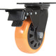 Vestil Manufacturing Corp Poly On Poly Casters (Orange)