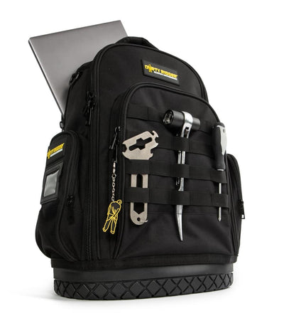 Mochila para técnicos de Dirty Rigger: la bolsa para equipos Dirty Rigger tiene 12 litros de espacio para herramientas, tabletas y más. Esta bolsa de herramientas acolchada con correa para el hombro es ideal para aparejadores, uso en construcción y más. – Ahora disponible en MTN Shop US.