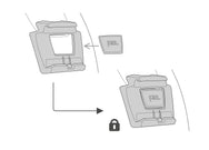 Black Petzl Slot Adapt headlamp mount - imagen 3