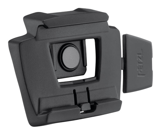Petzl Slot Adapt plate for mounting headlamps on Petzl VERTEX or STRATO helmets, allows headlamp tilting.
