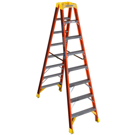 Vestil Manufacturing Corp Fiberglass Twin Front Ladders