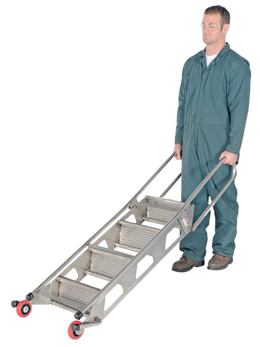 Vestil Manufacturing Corp Folding Ladders with Wheels