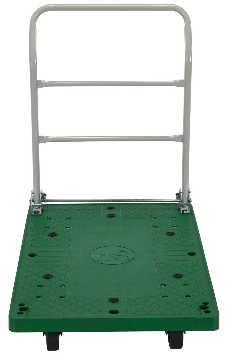 Camiones con plataforma de plástico Vestil Manufacturing Corp con manija plegable: ahora disponibles en MTN Shop US.