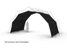 Konligo Fastival inside black membrane attached to frame. 3D illustration with human scale reference, now available on MTN SHOP US