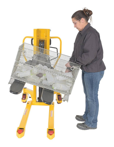 Transpaleta elevadora de gran elevación con elevación e inclinación de Vestil Manufacturing Corp– – Ahora disponible en MTN Shop US.