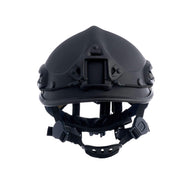 PMI R6L Patroller rescue helmet in black with Picatinny rails