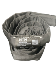 MTN Round Slings– MTN Slings are designed to match theatrical settings and safely perform during all of your lifting applications. For sale in 2', 3', 4', 6', 8' 9', 12' lengths. Best round slings for rigging, lightweight, OSHA certified, black theatrical color. – Now available at MTN Shop US.