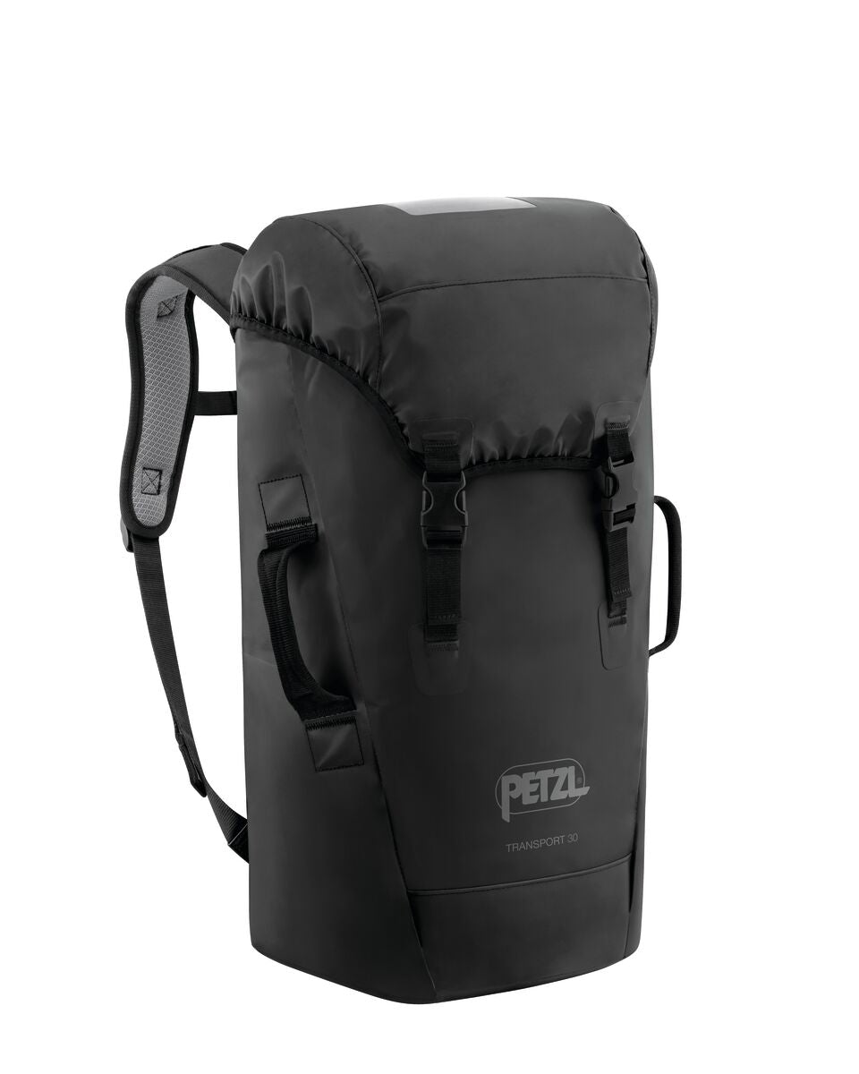 Black Petzl Transport 30L durable caving backpack - imagen 2