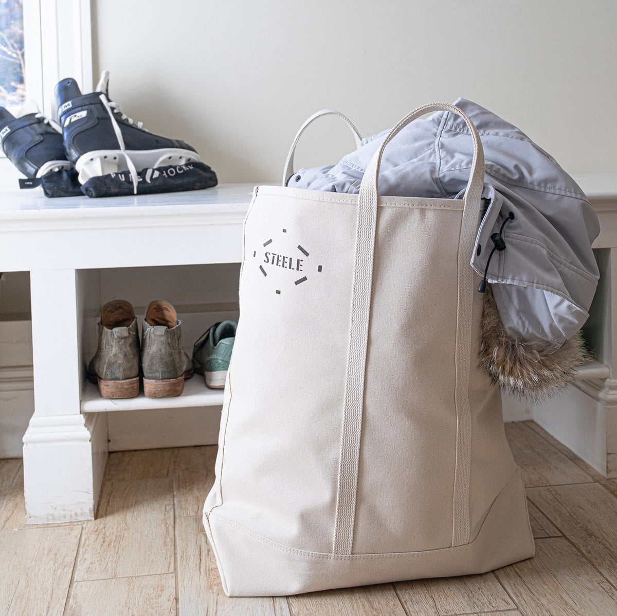 Steele Canvas Basket Corp Natural Canvas Tote Bag - Tall 5"– – Now available at MTN Shop US. - imagen 6