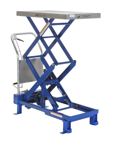 Bomba de pie y mesas elevadoras de tijera motorizadas de Vestil Manufacturing Corp– – Ahora disponibles en MTN Shop US.