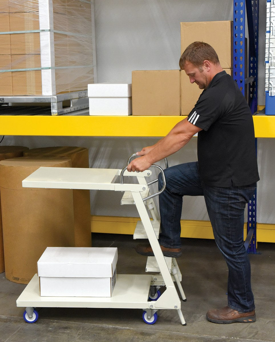 Camión recolector de existencias en voladizo de acero Vestil Manufacturing Corp– – Ahora disponible en MTN Shop US. - imagen 8