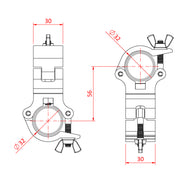 Acoplador giratorio Atom de 32 mm Doughty - imagen 3