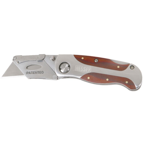 BESSEY® Folding Utility Knife with Wood Handle– – Now available at MTN Shop US.