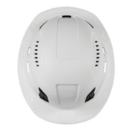 KASK Zenith X2 Air Full Brim safety helmet in white, top view showing air intakes and full brim shape - imagen 14
