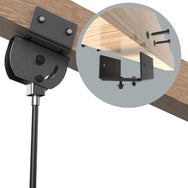 Adaptive Technologies Group BC-GSA-100 adapter on a wood beam with pipe drop and bracket inset