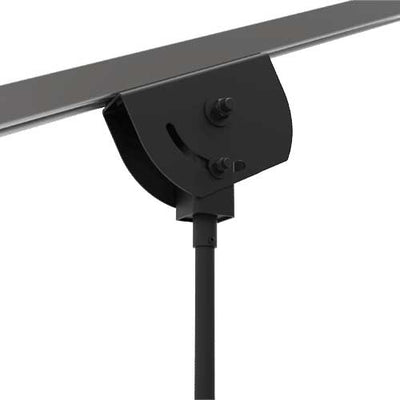 Adaptive Technologies Group MP-500NPT-GSA gimballed mount under a sloped beam with pipe drop