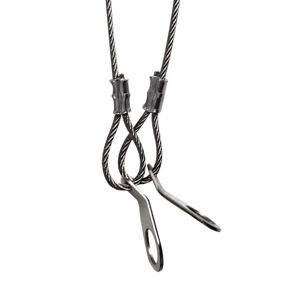Adaptive Technologies Group SC-025-B safety cable with looped ends and spring clips - imagen 3