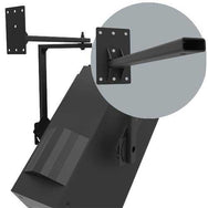 Adaptive Technologies Group SAS-100-20 wall arm holding a speaker with wall plate detail inset