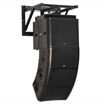 Adaptive Technologies Group SAS-750-WM wall mount holding a black line array