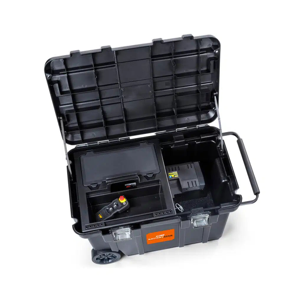CM BatteryStar Hoist Carrying Case, upright rolling case with extended handle - imagen 7