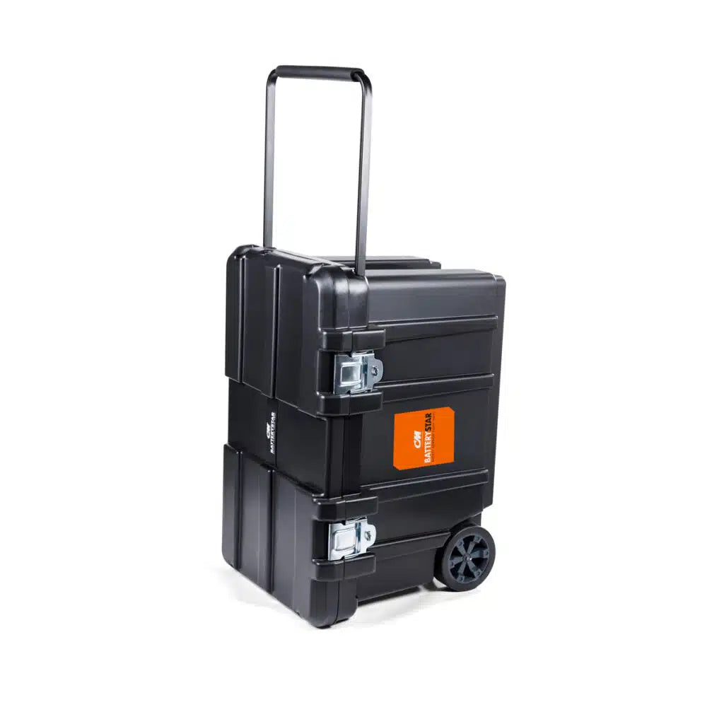 CM BatteryStar Hoist Carrying Case, open case with BatteryStar hoist stored inside - imagen 8