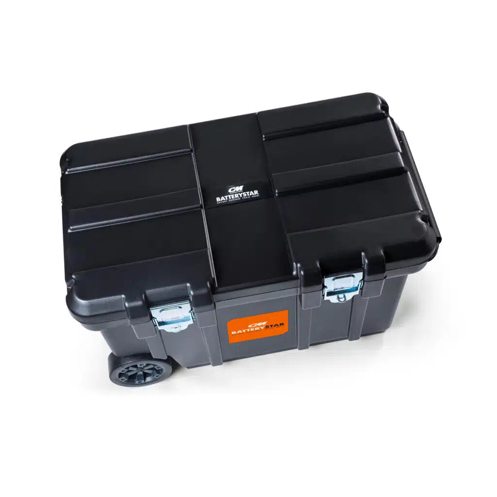 CM BatteryStar Hoist Carrying Case, closed compact case with wheels and latches - imagen 4