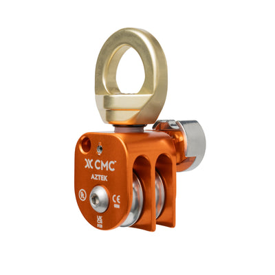 CMC AZTEK Double Pulleys, double sheave pulley for mechanical advantage, SKU 300321