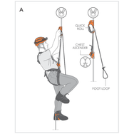 CMC Quick Roll Ascender, handled ascender with integrated pulley, rear view - imagen 5