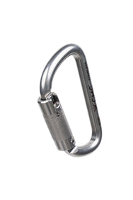 CMC Stainless Steel Carabiner, large stainless steel locking rescue carabiner, detail view - imagen 3